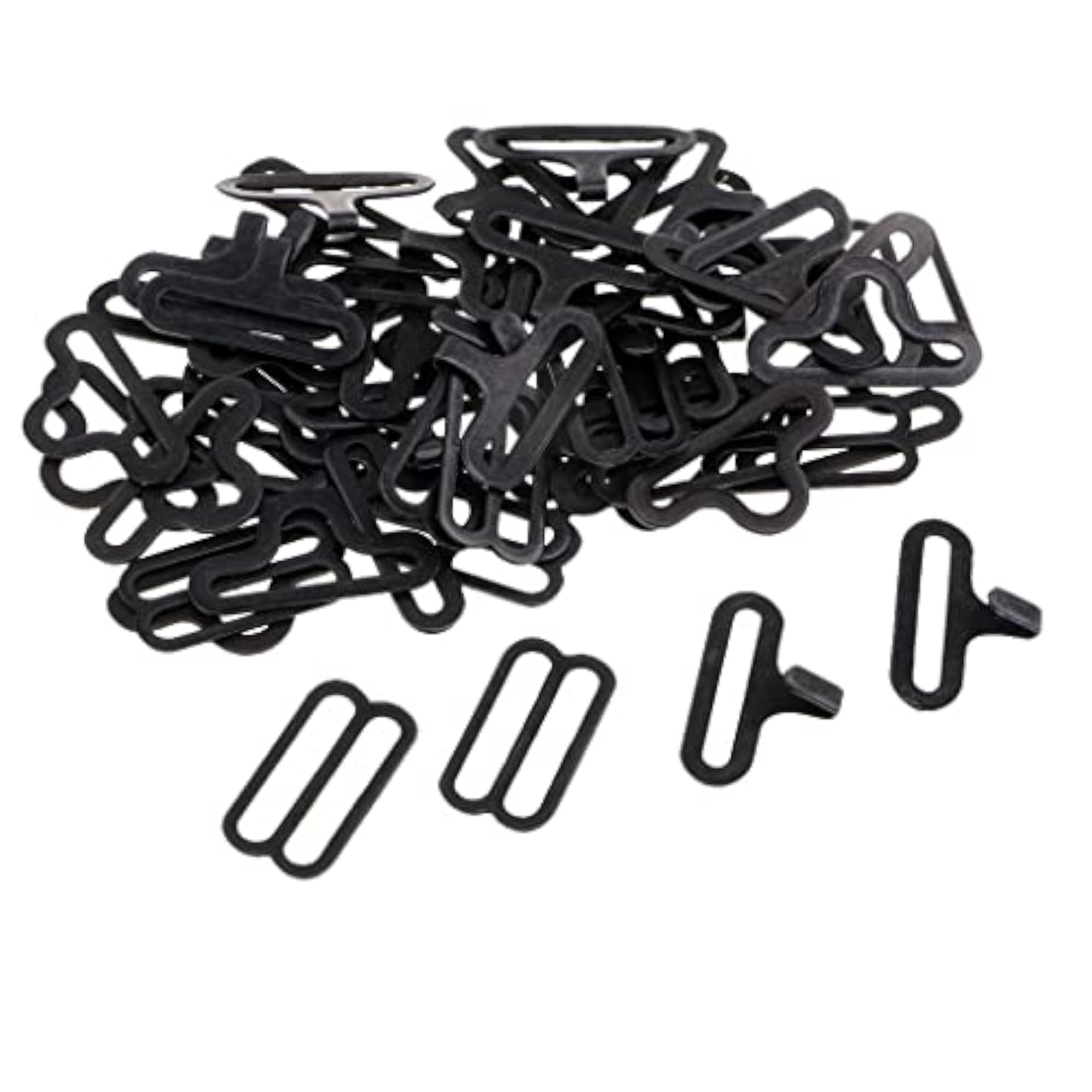 40 Sets Bow Tie Clips Metal Hooks for Necktie Strap Crafts